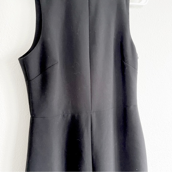 mock neck little black dress sleeveless sheath high collar cheongsam style 8 - Picture 4 of 9